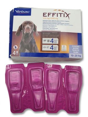 Lot de 4 - VIRBAC - Cette solution spot on Effitix protège l…
