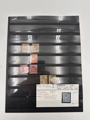 FRANCE réunion de timbres type "SAGE" oblitérés cote 488€