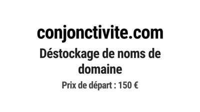 Nom de domaine conjonctivite.com.