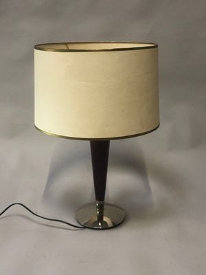 an image of a table lamp with a white shade on it