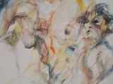 une image d'un tableau représentant une femme et deux enfants