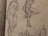 a book with a drawing of a man and a woman on it