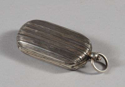an image of a silver locke with a clasp on a white surface