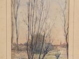 a picture of a picture of a painting of a landscape