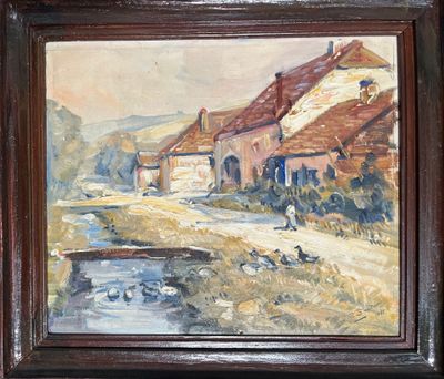 LOT de tableaux comprenant : -ECOLE MODERNE