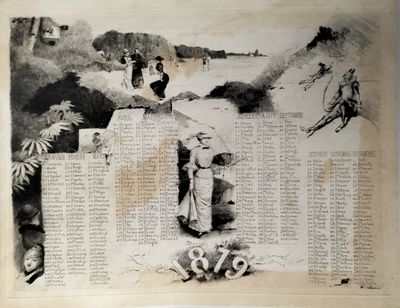 un dessin représentant un groupe de personnes debout sur un mur