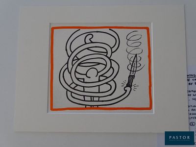 la photo d'une photo d'un dessin sur une feuille de papier