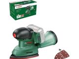 the bosch orbital sander is being used to polish a piece of wood