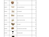 a table with a number of different types of pipes and fittings