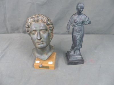 a statue of a woman and a statue of a man
