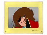 cartoon picture of a woman with long brown hair holding a cell phone