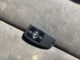 a close up of a car door handle on the inside of a car