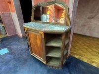 BUFFET DESSERTE en chêne et bois de placage, plateau de marb… (photo 5)