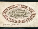 un gros plan d'un timbre sur lequel figure l'image d'un œil