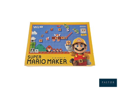 une photo d'un jeu « Nintendo Super Mario Maker » posé sur la table