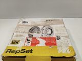 a cardboard box with a picture of a woman on it