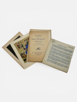 Anatole FRANCE "Les contes de Jacques Tournebroche" Édition …