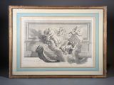an image of a picture of a painting of a woman and two children