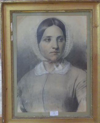 ECOLE FRANCAISE FIN XIXe - DEBUT XXe Femme à la coiffe tradi…