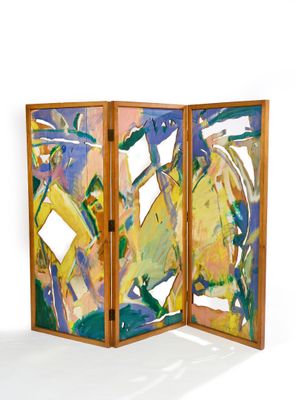Adolf GENOVART (Né en 1953) PARAVENT ZILDAVIA Paravent à tro…