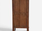 an image of a tall wooden cabinet with a door on the top