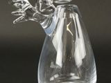 an image of a clear glass vase with a dragon on it