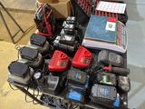 many different types of power tools on a table