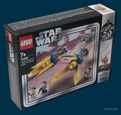 a box with a lego star wars set inside of it