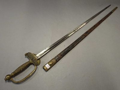EPEE de SOUS OFFICIER de GENDARMERIE modèle 1853, poignée en…