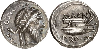 a close up of a coin with an image of a man on it