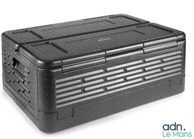 an image of a black plastic box on a white background
