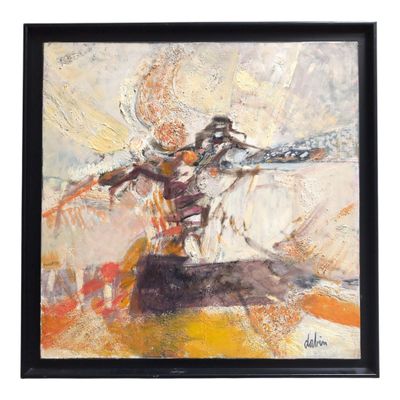 Joël DABIN (1933-2003) La falaise sur la Manche - Photo 1