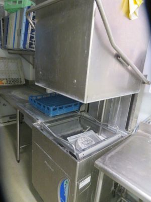 an image of a commercial kitchen with stainless steel appliances