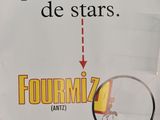 french movie poster for the film fourmiz with a magnifying glass