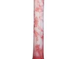 un vase en verre orné d'un motif de fleurs roses