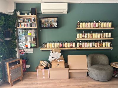 a room with a lot of boxes and boxes on the floor