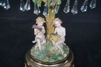 Lampe de table vintage italienne - avec ensemble en porcelai… (photo 3)