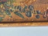 a picture of a painting on the wall of a room
