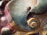 an image of a close up of a statue of a horse