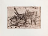 an image of a drawing of a boat in a body of water