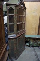Magnifique vitrine d'angle allemande d'époque - peinte à la … (photo 2)