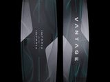 the front and back of a wake board with a design on it