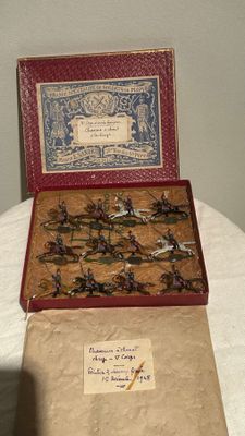 Boite de figurines en plomb Maison Sandre vers 1910 en taill…