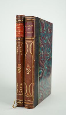 deux livres posés l'un sur l'autre sur une surface blanche