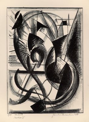 un dessin en noir et blanc représentant un tableau abstrait en noir et blanc