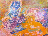une image représentant un tableau où figurent une femme et un chat