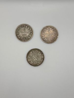 Lot comprenant deux pièces de cinq francs argent Louis Philippe datant - Photo 1