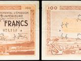 deux anciens billets de banque français sur lesquels figurent les portraits d'une femme et d'un homme