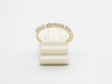 14k yellow gold diamond band ring