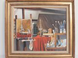 a picture of a painting hanging on the wall